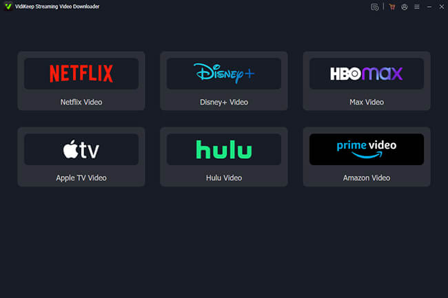 select a streaming video platform within vidikeep