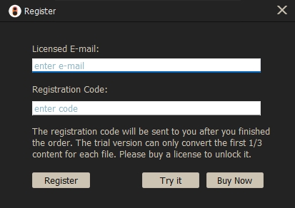 register tunelf audio converter