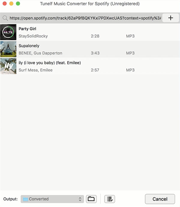 Tunelf Spotify Music Converter for Mac