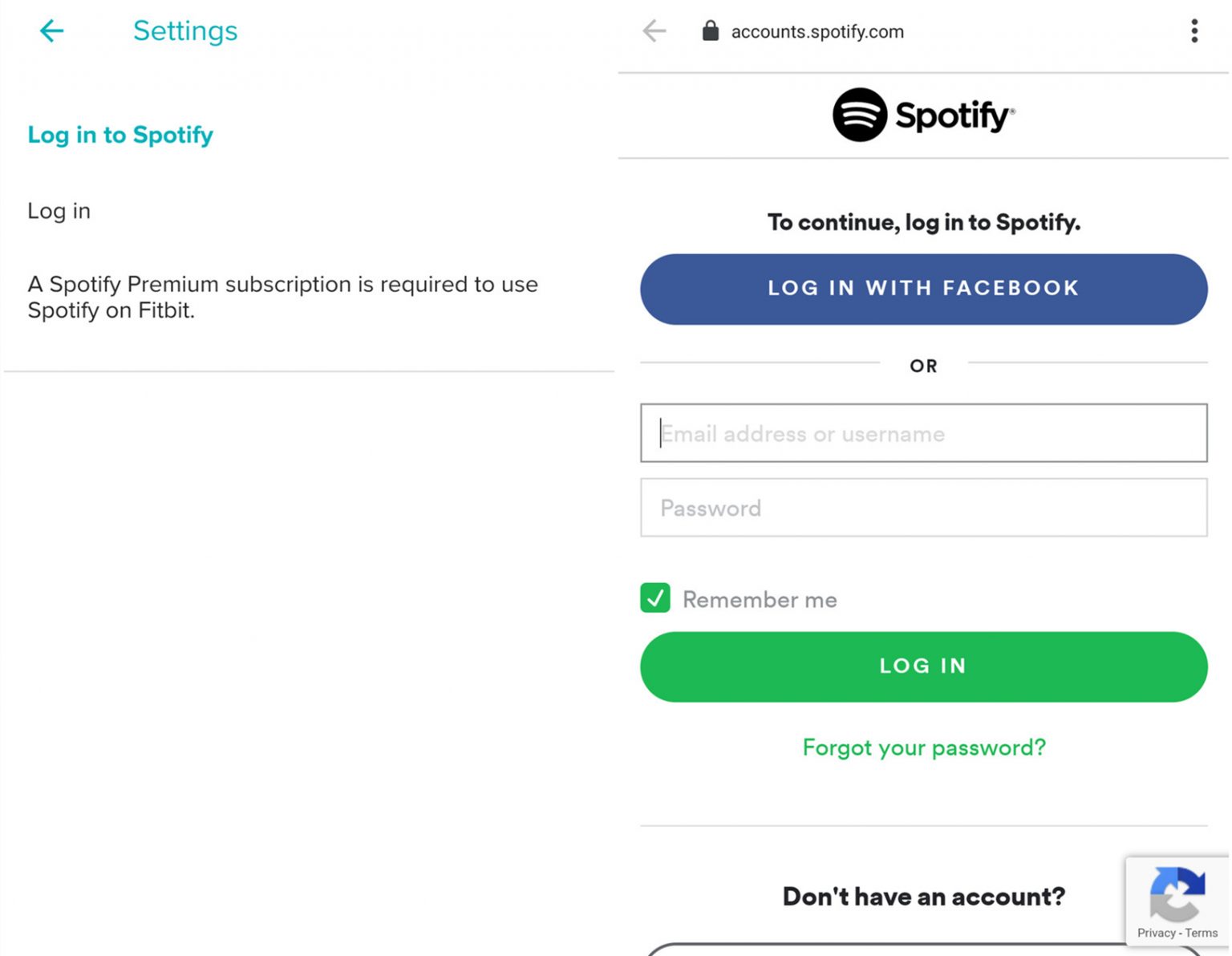 fitbit spotify