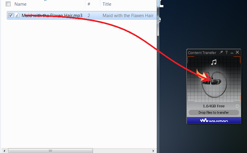 move spotify songs to sony walkman