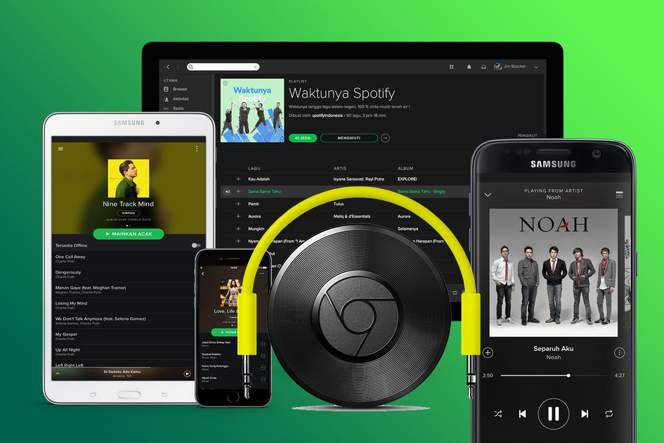 spotify music to chromecast
