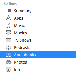 sync audible to ipod using itunes