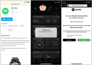garmin watch play spotify