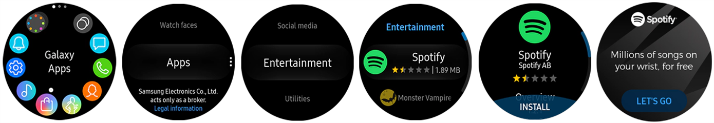 spotify galaxy watch download