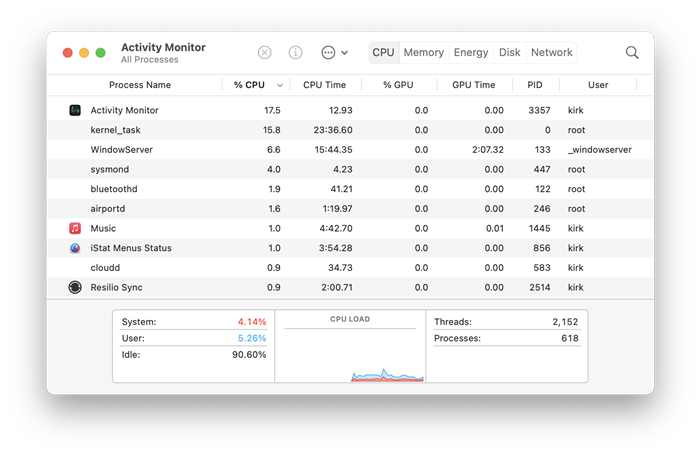detender spotify en administrador de tareas en mac