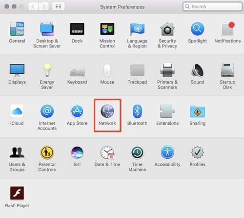 verificar la conexion de red en mac