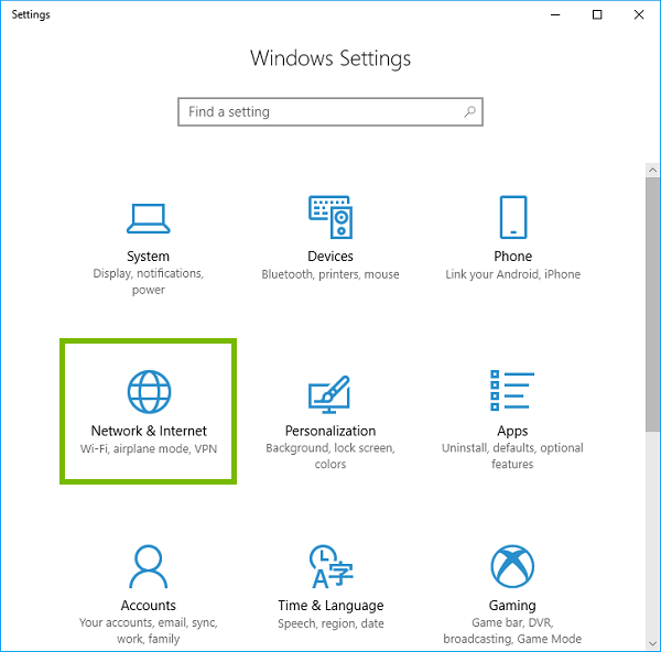 verificar la conexion de red en windows