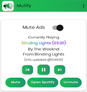 mutify para quitar anuncios de spotify