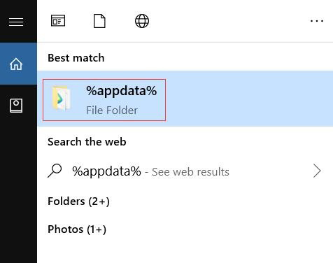 eliminar carpeta de appdata de spotify en windows