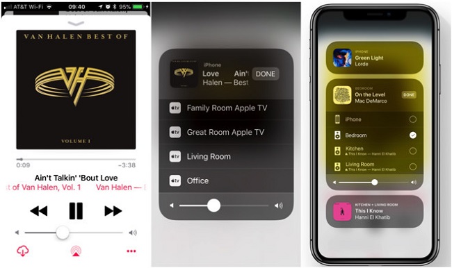 usar airplay para escuchar apple music en samsung tv