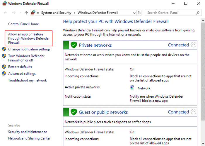 spotify pasar cortafuegos en windows