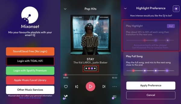 aplicaciones de dj compatibles con spotify mixonset