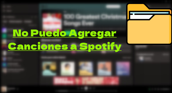 no puedo agregar canciones a spotify