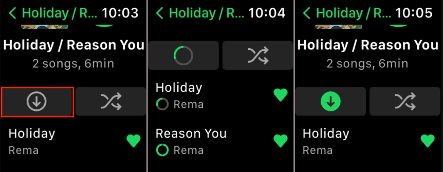 Apple watch series 3 download music spotify best sale