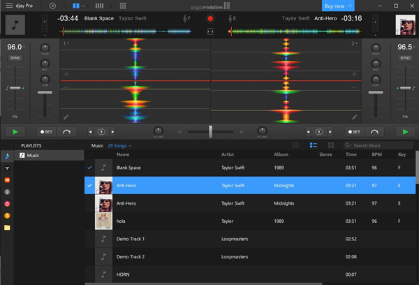 mezclar spotify en djay pro
